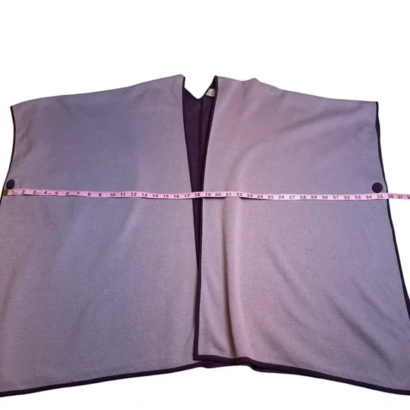 Chico's Reversible Ruana Mystique Purple - Picture 6 of 11